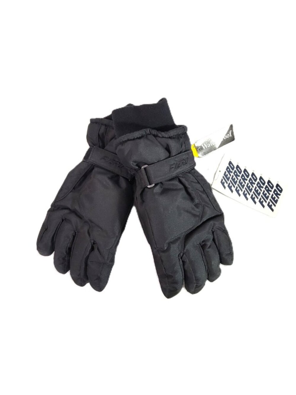NWT Fiero Waterproof Winter Ski Gloves Men's Medium Black Insulated Snowboard